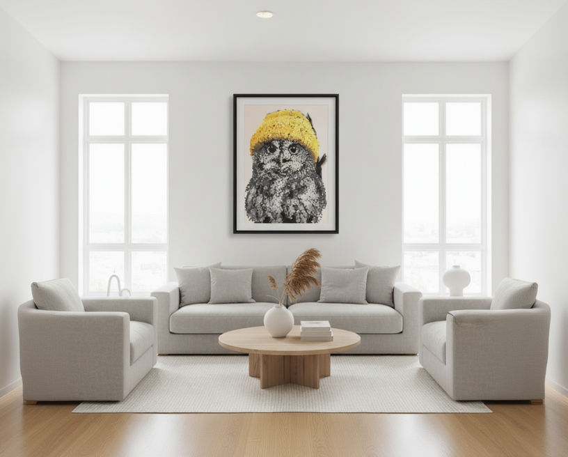Beanie Owl 70x100 cm