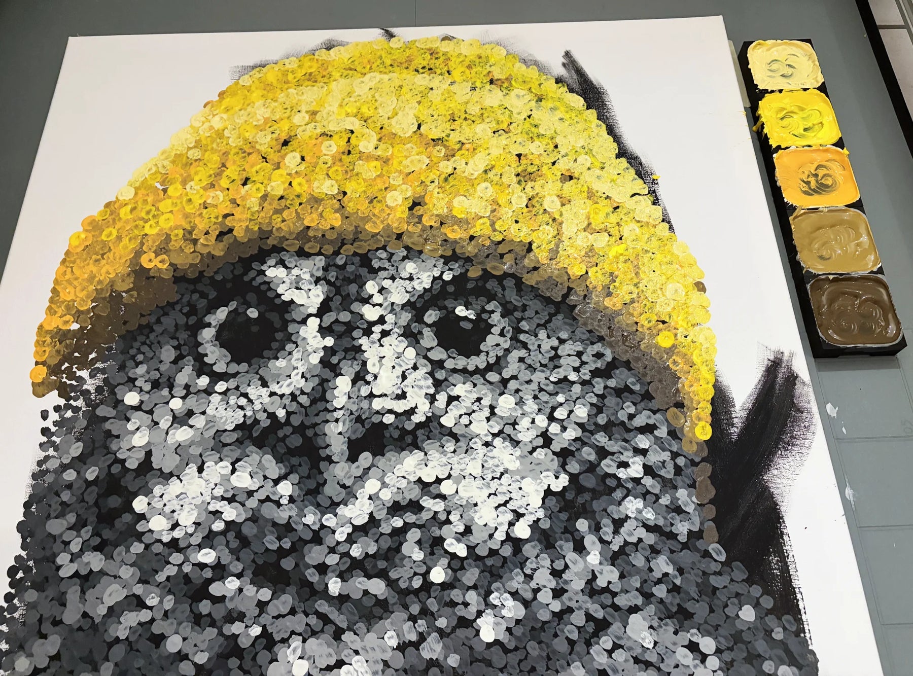 acryl auf leinwand, hochzeitsgeschenk, geburtstagsgeschenk, geschenke für Sie, Geschenk für ihn, geschenkidee, Kunst, Art, Pointillismus, pointillism