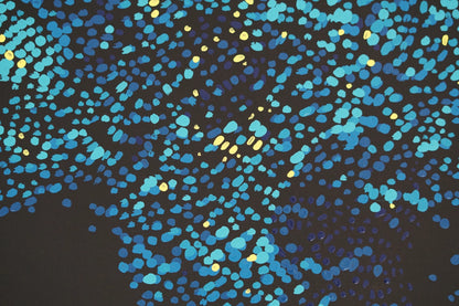 Dackel #2 blue 80 x 100 cm