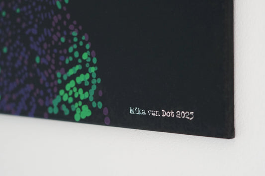 Dackel #1 green 80 x 100 cm